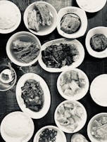 A colorful spread of various chicken and rice dishes showcasing the restaurant’s variety.