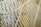 Close-up view of a series of parallel, curved metal bars forming a grid-like pattern, possibly part of a fan or protective guard.