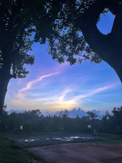 A vibrant photo of a sunset-lit outdoor court where a pick-up game is underway, symbolizing ongoing passion.