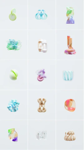 Grid layout showing diverse portfolio thumbnails with varied business themes.