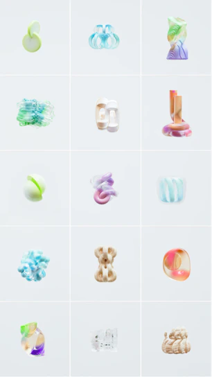 A vibrant grid layout displaying various product images with clear titles and 'request quote' buttons.