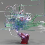 An abstract representation of data flow and automation.