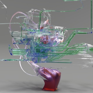An abstract representation of data flowing through pipelines.