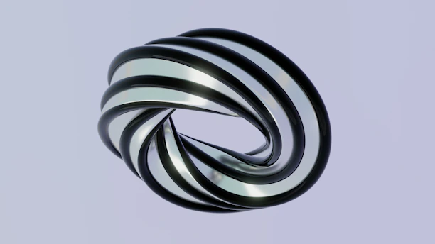 Close-up of zeneio ring’s sleek titanium body with sharp edges and futuristic design.