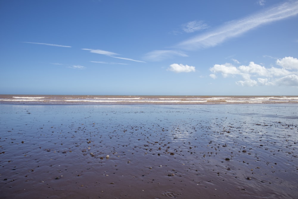 a view of the ocean from the beach