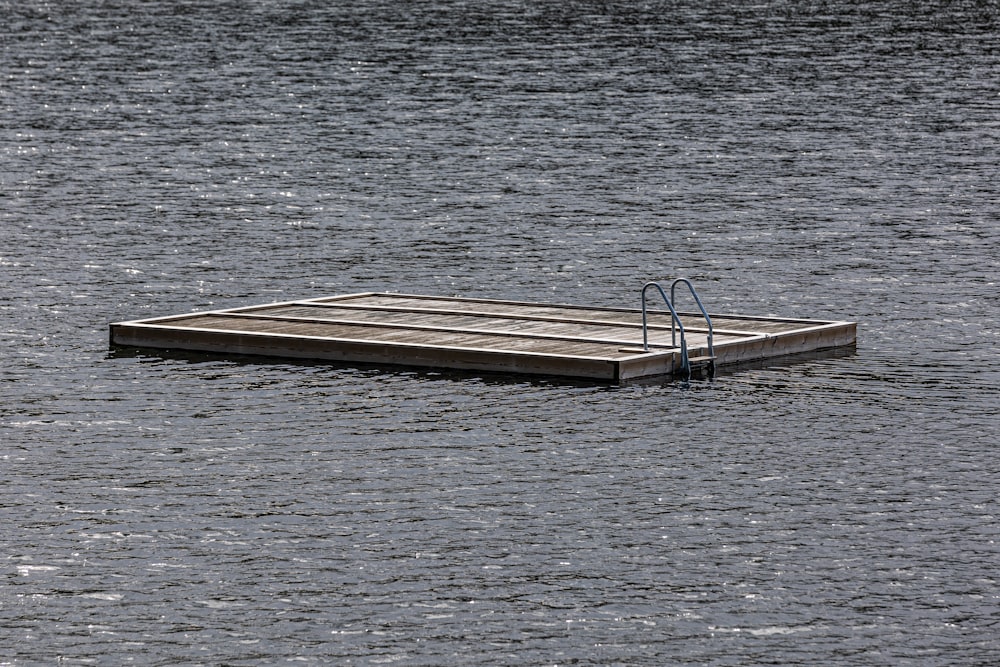 a dock in the middle of a body of water