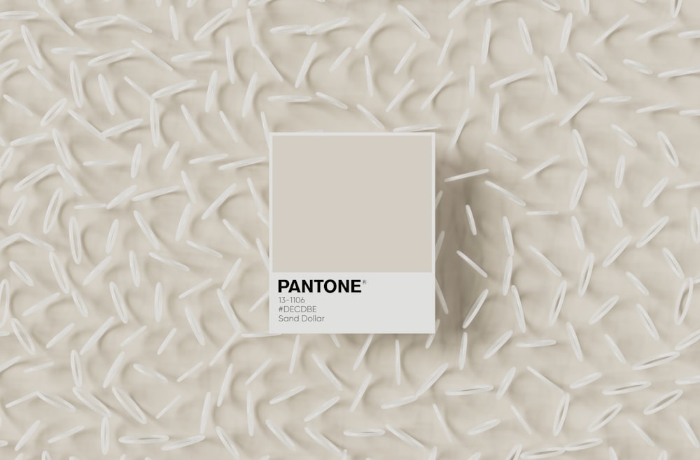 a pantone color with a white background