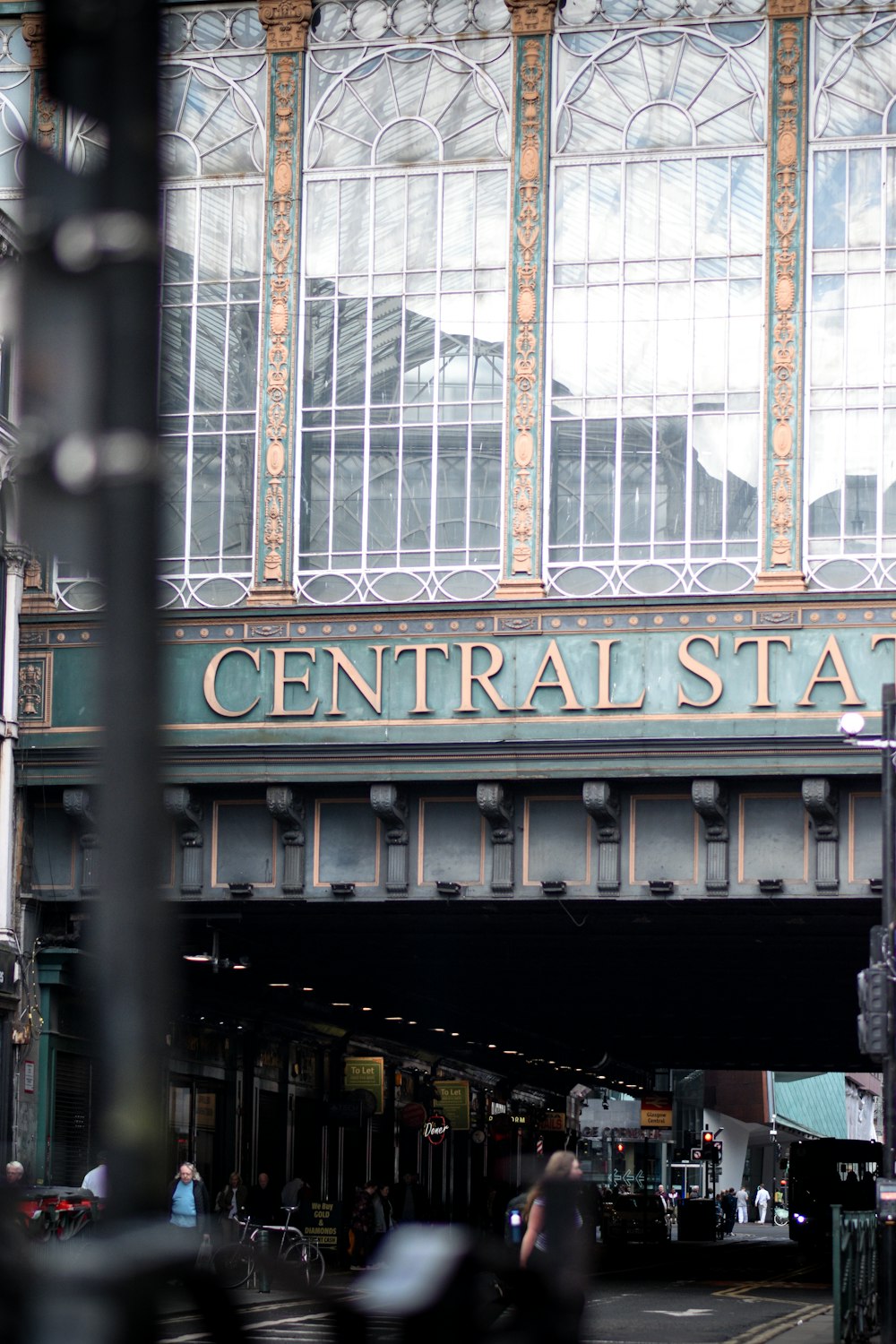 a large building with a sign that says central station