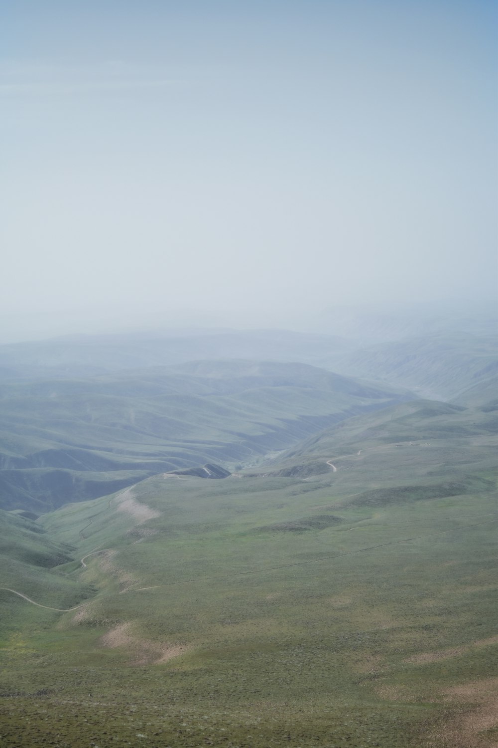 a view of a valley in the middle of nowhere