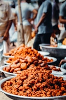 a table filled with lots of different types of food