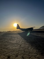 A panoramic view of the fleet lined up on the tarmac, gleaming under golden hour light.