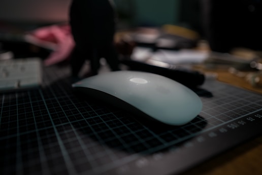a computer mouse sitting on top of a table