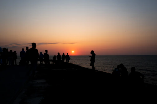 Sunset over Rügen Island with participants reflecting on their learning journey.