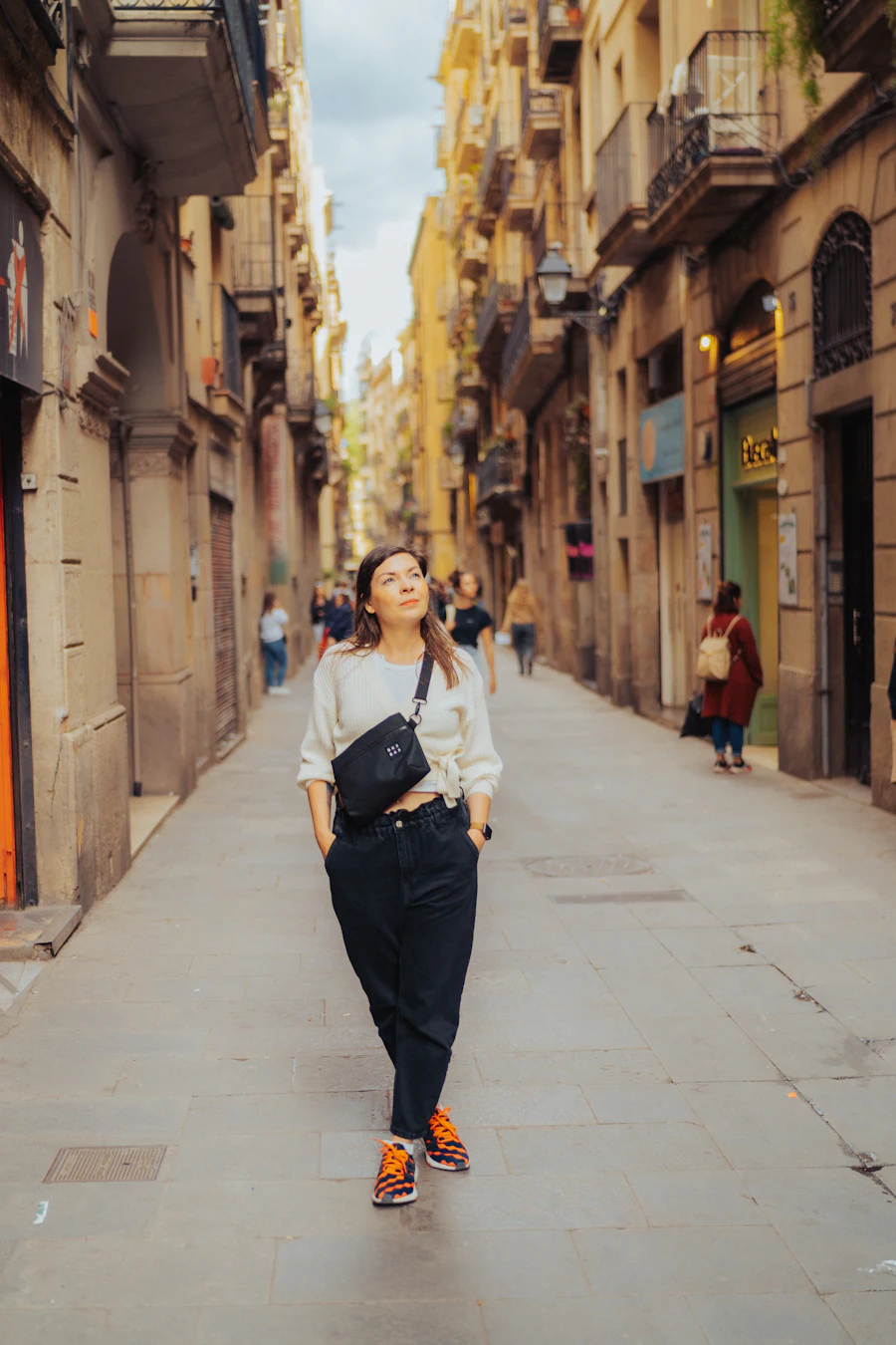 Street and fashion atmosphere in Barcelona