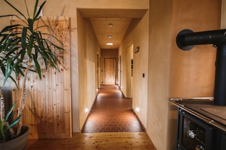 A welcoming hallway that connects the different rooms of the apartment.