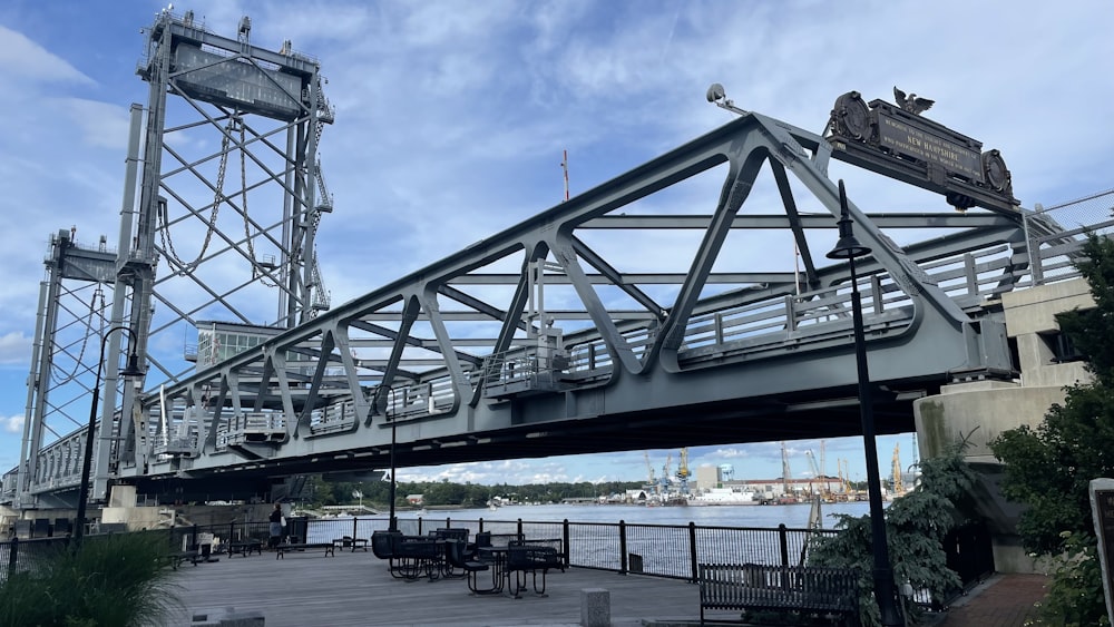 a large bridge over a body of water