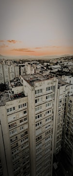 High-rise apartment building with sunset view in Ajman