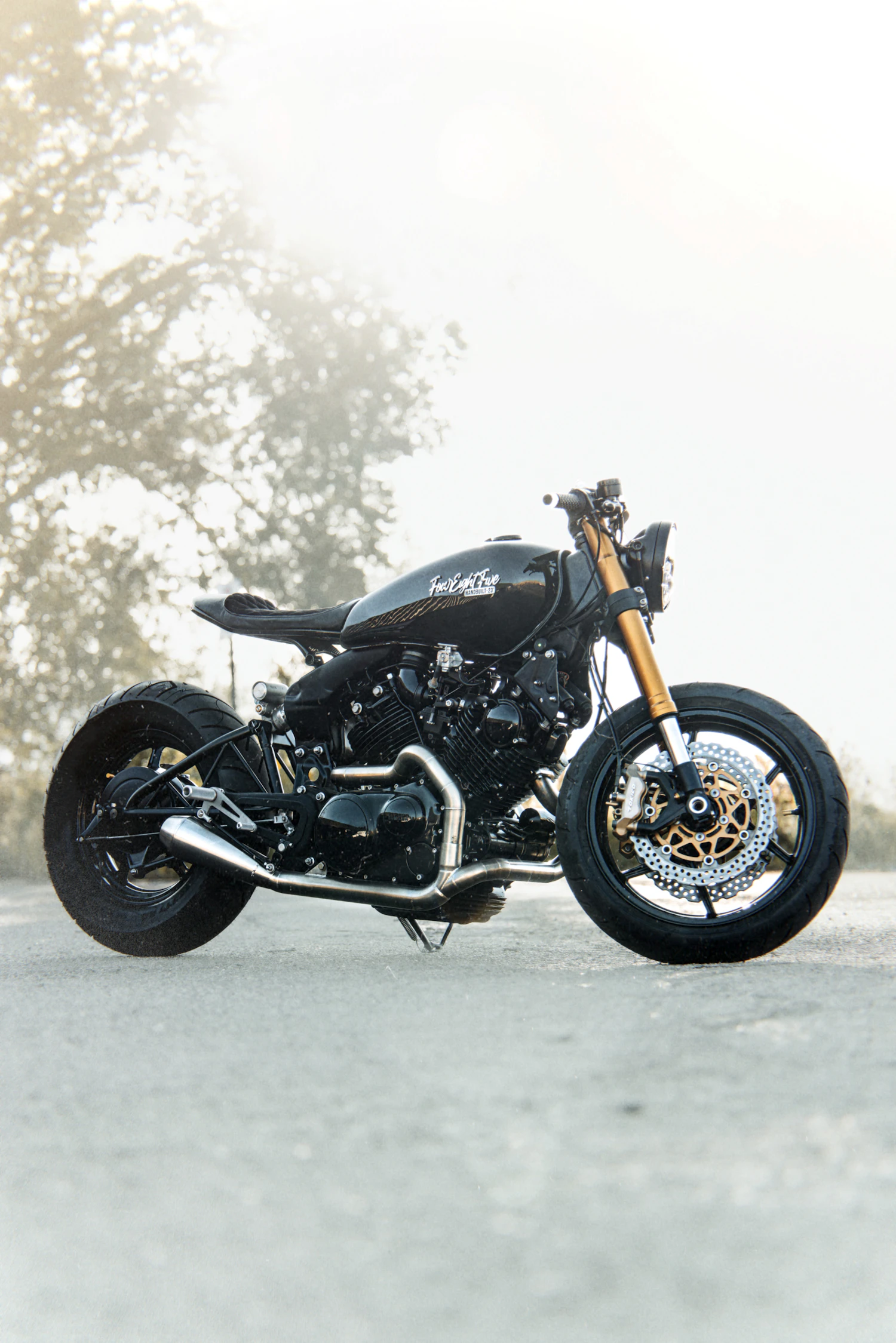 Illustrative photo of a custom motorcycle on a road