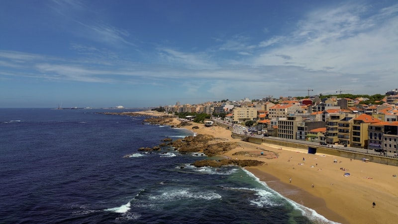 Aerial view of Lisbon's business district and waterfront, representing Portugal's thriving entrepreneurial landscape