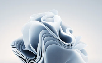 A dynamic block layout with overlapping elements and modern visual hierarchy.