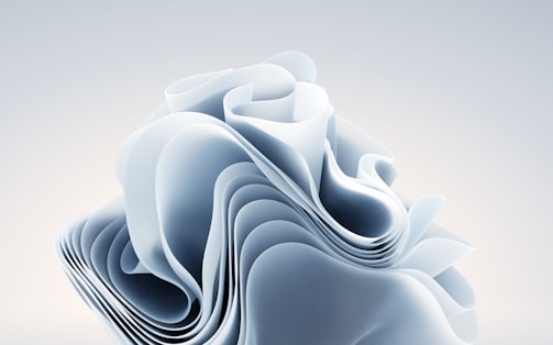 Cinematic depth with layered organic shapes converging softly.