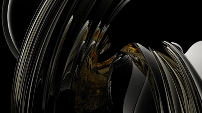 A sleek black and gold abstract design symbolizing strategic growth.