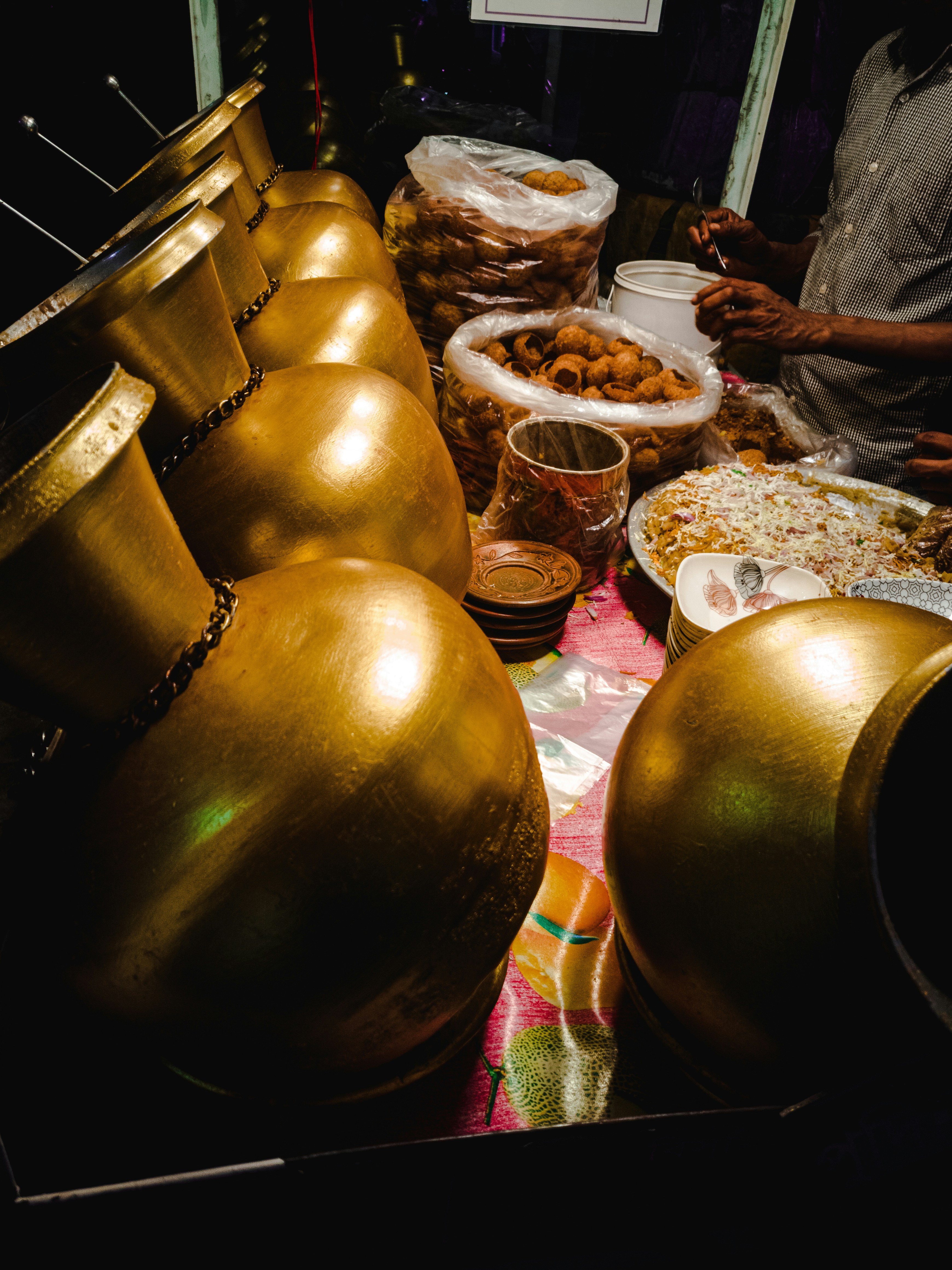Traditional Punjabi meal setup at The Dhaba