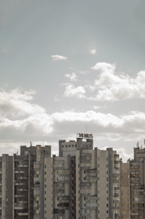 Exterior view of a classic Vilnius apartment building
