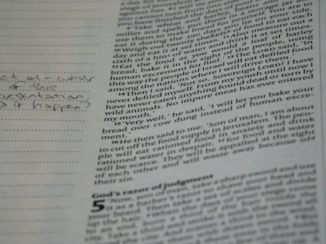 A close-up of a linguistics research notebook filled with handwritten notes and colorful annotations.
