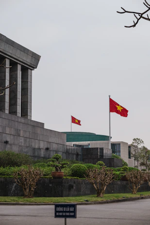 Exterior view of Vietlexis office building in Hanoi on a clear sunny day.