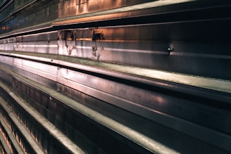 Close-up of a steel surface showing smooth, even anticorrosive coating.