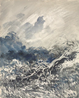 A vibrant splash of watercolor capturing the unpredictable waves of emotion.