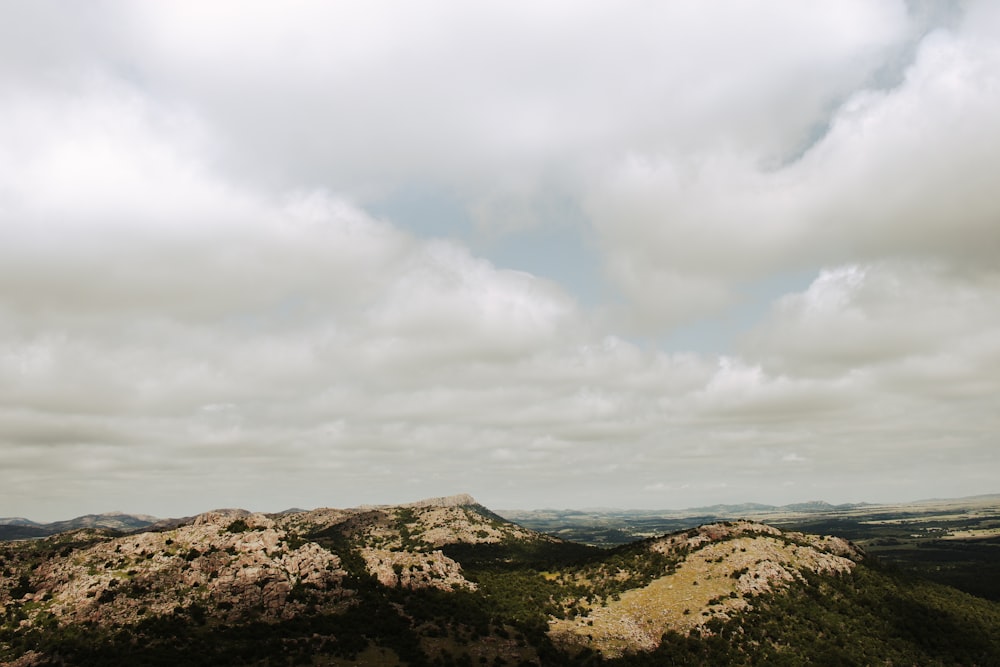 a view of the mountains from a high point of view