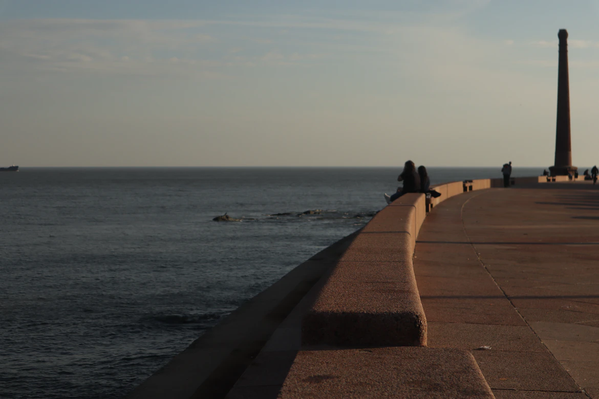 The coastal Rambla boardwalk of Montevideo