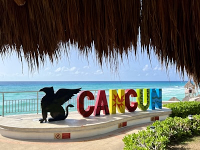 A serene beach view representing Cancún's business environment.