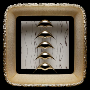 Abstract image of layered regulatory documents with subtle gold lines.
