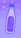 A stylized bottle with a blue cap and an abstract design. The design within the bottle features planetary symbols and circles, giving a cosmic theme. The background is a gradient of light to darker purple with star-like sparkles scattered throughout.