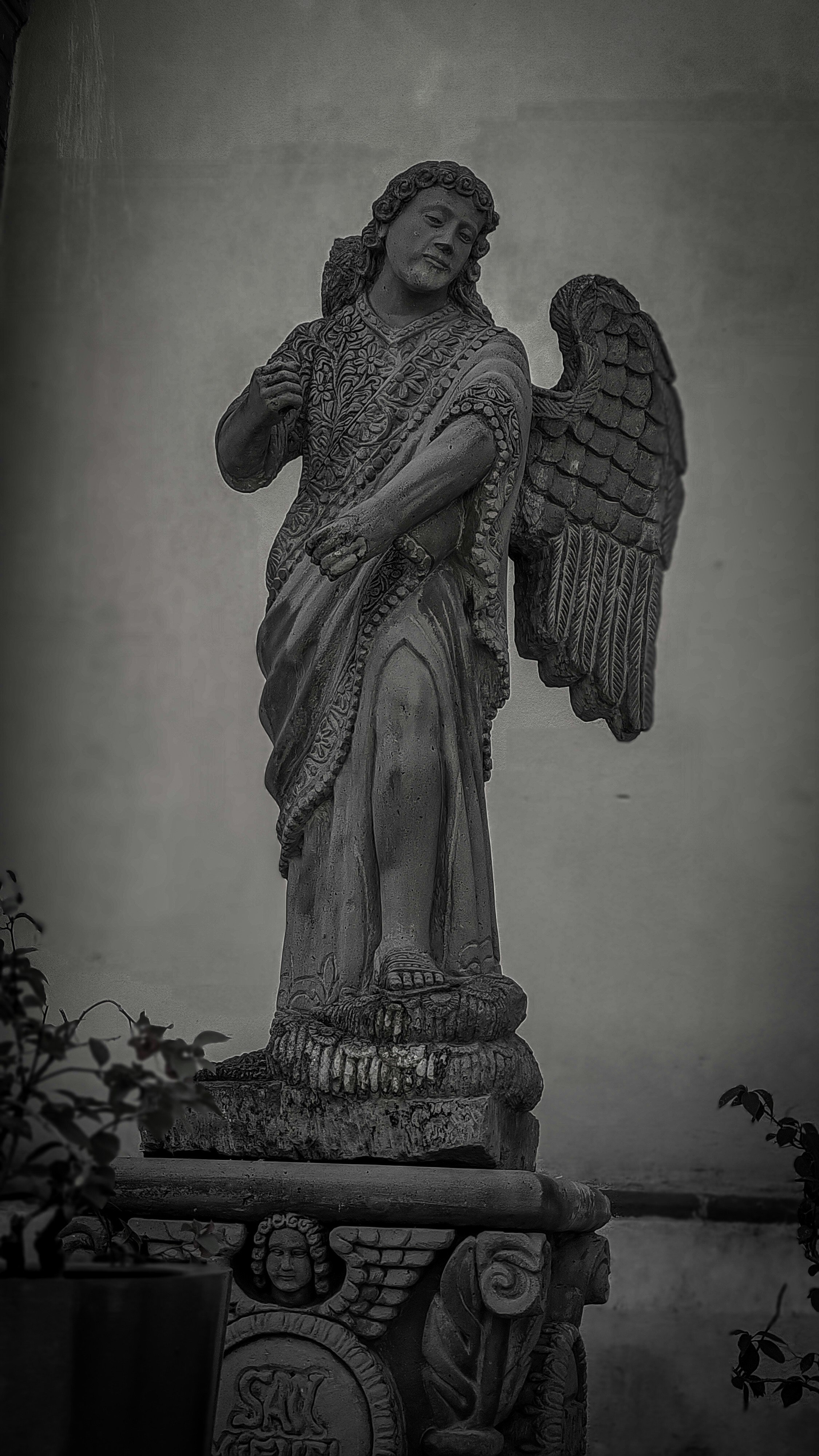 Hand-Painted Angel Sculpture Figurine