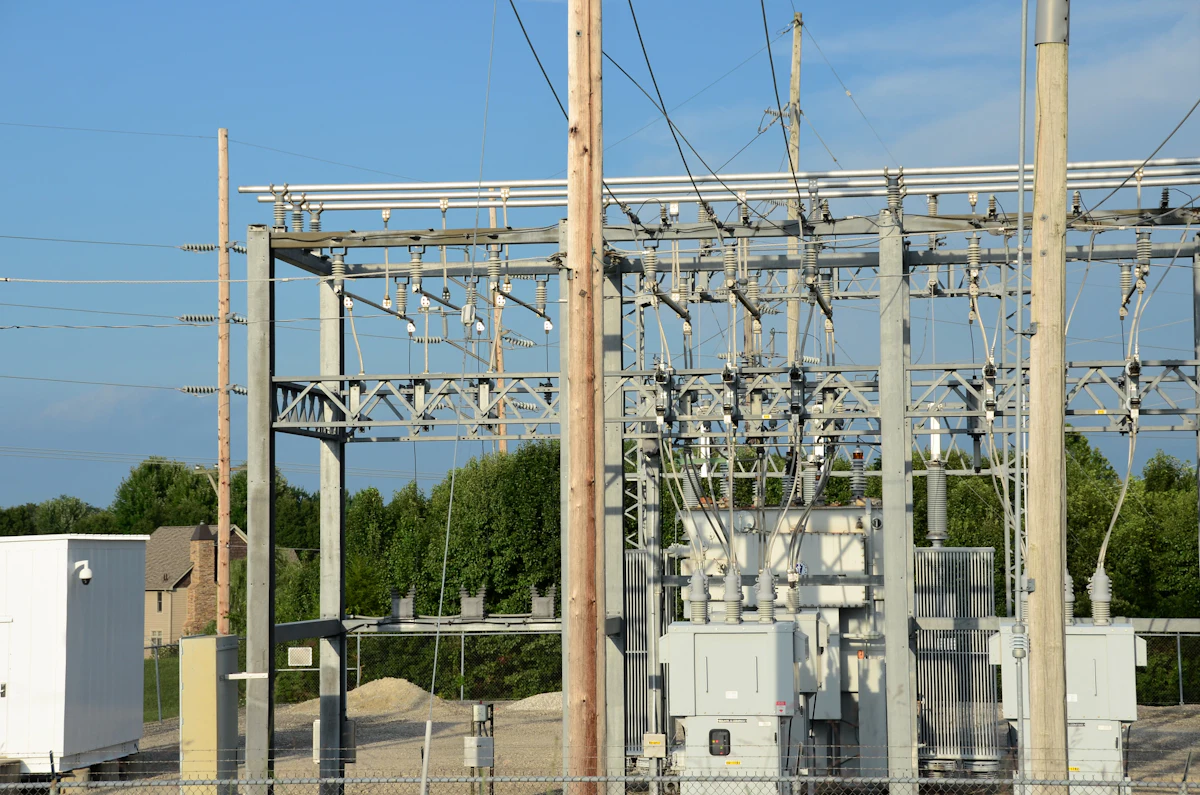 Subestación eléctrica de infraestructura nacional