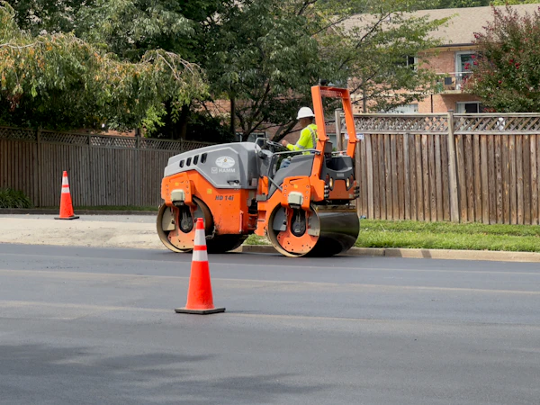 Paving crew