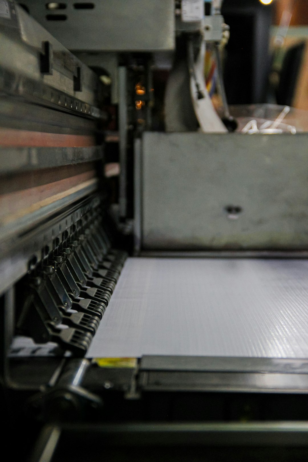 Futuristic flexographic printing press with advanced technology
