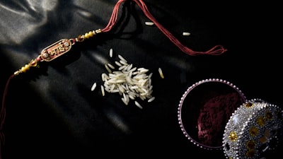 Rakhi festival setup with sweets
