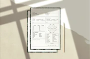 a piece of paper sitting on top of a table
