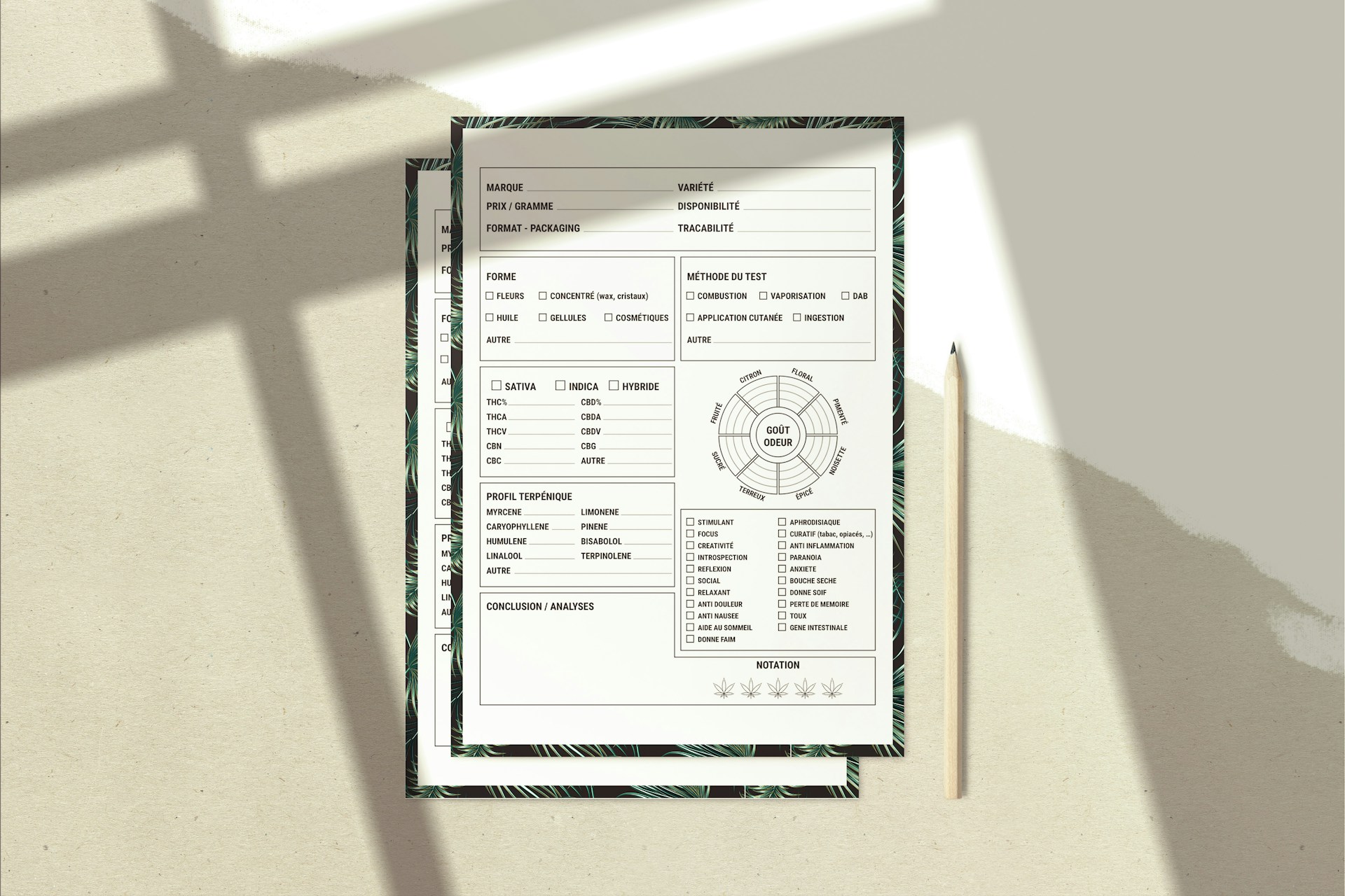 a piece of paper sitting on top of a table