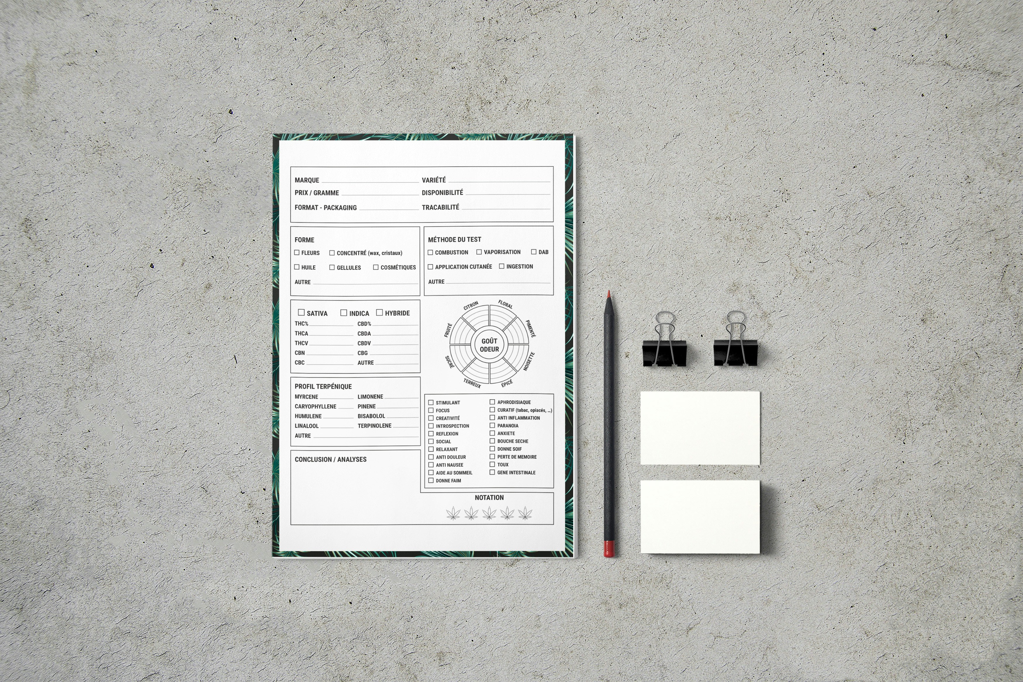 Professional checklist document with compliance items and checkboxes on modern desk with pen