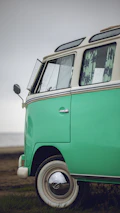 Close-up of a camper van being serviced by a certified technician.