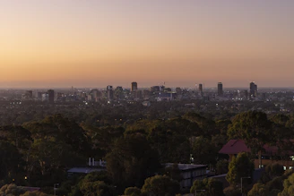A panoramic view of Kinshasa’s skyline at dusk, highlighting urban growth and future potential.