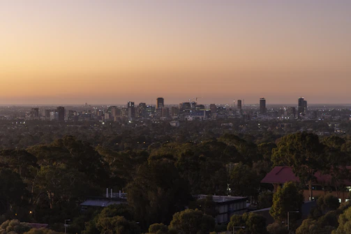 A panoramic view of Kinshasa’s skyline at dusk, highlighting urban growth and future potential.