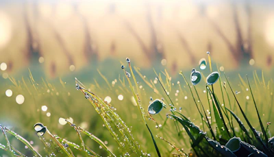 Early morning dew sparkling on fresh lettuce leaves in the garden bed.