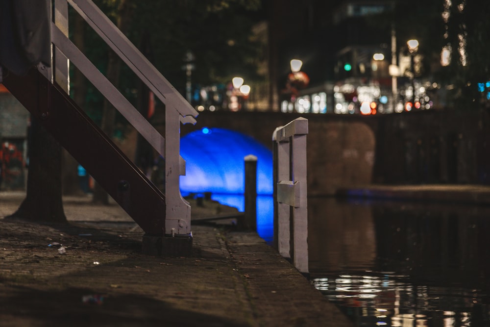 a bridge that is next to a body of water